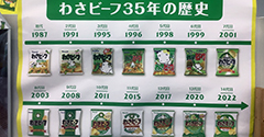 わさビーフ35年の歴史